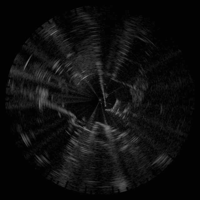Radar scans in geometrically structured environment